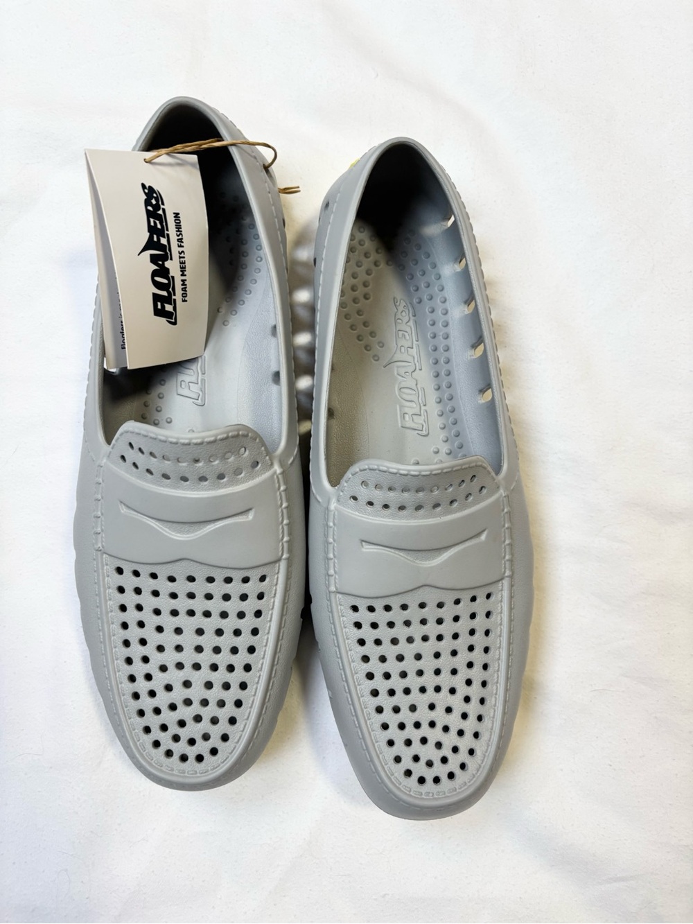 Floafers Men's Grey Breathable Boat Shoes